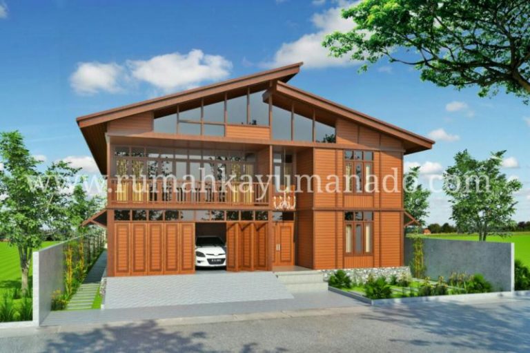 DESIGN 3 DIMENSI MODEL RUMAH KAYU MODERN MINIMALIS YANG AKAN KAMI